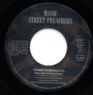 MANIC STREET PREACHERS / FATIMA MANSIONS, THEME FROM MASH / EVERYTHING I DO (looks unplayed)