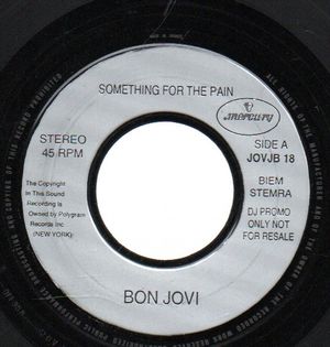 BON JOVI , SOMETHING FOR THE PAIN / THIS AINT A LOVE SONG (LIVE)