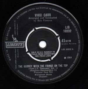 VIKKI CARR, THE SURREY WITH THE FRINGE ON THE TOP / THE SILENCERS