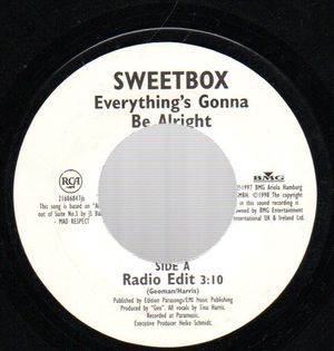 SWEETBOX, EVERYTHINGS GONNA BE ALRIGHT / INSTRUMENTAL