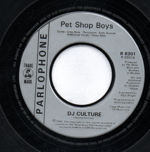 PET SHOP BOYS , DJ CULTURE / MUSIC FOR BOYS