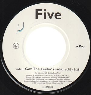 FIVE   , I GOT THE FEELIN (RADIO EDIT) / EXTRNDED MIX