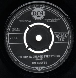 JIM REEVES , I'M GONNA CHANGE EVERYTHING / PRIDE COMES BEFORE A FALL 