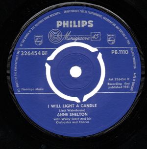 ANNE SHELTON, I WILL LIGHT A CANDLE / DONT FORGET 