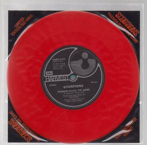 SCORPIONS, PASSION RULES THE GAME / EVERY MINUTE EVERY DAY - red vinyl