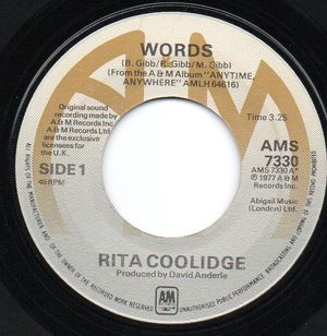 RITA COOLIDGE , WORDS / SOUTHERN LADY 
