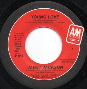 JANET JACKSON , YOUNG LOVE / YOUNG LOVE - promo 