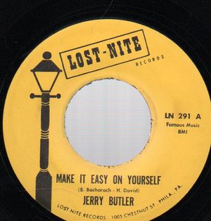 JERRY BUTLER , MAKE IT EASY ON YOURSELF / IT'S TOO LATE