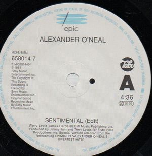 ALEXANDER ONEAL, SENTIMENTAL / THE YOKE