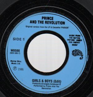 PRINCE  AND THE REVOLUTION, GIRLS & BOYS (EDIT) / UNDER THE CHERRY MOON