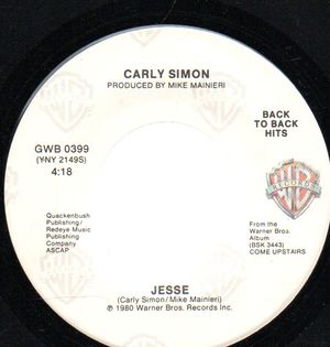 CARLY SIMON, JESSE / TAKE ME AS I AM 