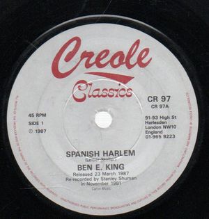 BEN E KING, SPANISH HARLEM / STAND BY ME (MEDLEY)