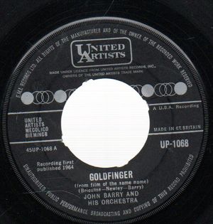 JOHN BARRY AND HIS ORCHESTRA, GOLDFINGER / TROUBADOUR