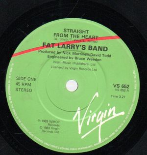 FAT LARRY'S BAND, STRAIGHT FROM THE HEART / STRAIGHT FROM THE HEART (DUB)