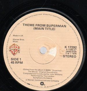 JOHN WILLIAMS/LONDON SYMPHONY ORCHESTRA, THEME FROM SUPERMAN (MAIN TITLE) / LOVE THEME FROM SUPERMAN
