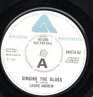 LAURIE ANDREW, SINGING THE BLUES / THE WHOLE WORLD (TURNS ANOTHER CIRCLE)