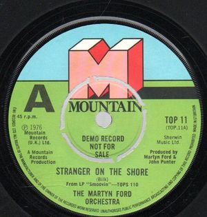 MARTYN FORD ORCHESTRA , STRANGER ON THE SHORE / SNEAKIN' UP BEHIND YOU