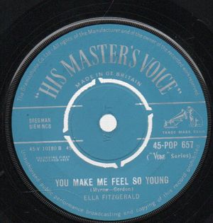 ELLA FITZGERALD , BUT NOT FOR ME / YOU MAKE ME FEEL SO YOUNG