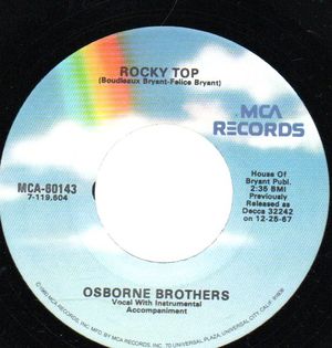 OSBORNE BROTHERS, ROCKY TOP / UP THIS HILL AND DOWN