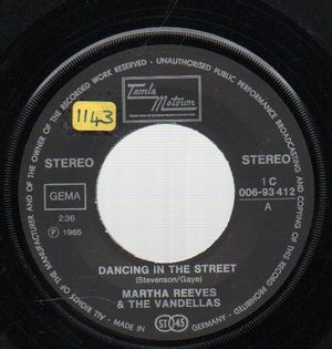 MARTHA & THE VANDELLAS , DANCIING IN THE STREET / JIMMY MACK