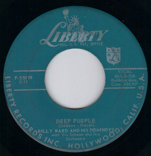 BILLY WARD AND HIS DOMINOES, DEEP PURPLE / DO IT AGAIN 