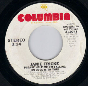 JANIE FRICKE, PLEASE HELP ME I'M FALLING IN LOVE WITH YOU- PROMO PRESSING