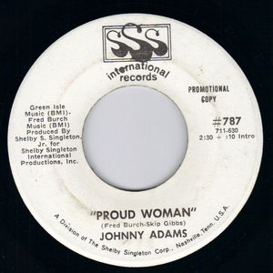 JOHNNY ADAMS, PROUD WOMAN - PROMO PRESSING