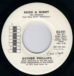 ESTHER PHILLIPS, SUCH A NIGHT - PROMO PRESSING 