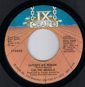 CALVIN ARNOLD , SATISFY MY WOMAN / YOU'LL DO IT 