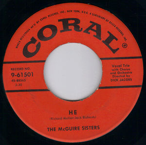 McGUIRE SISTERS, HE / IF YOU BELIEVE