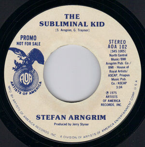 STEFAN ARNGRIM, THE SUBLIMINAL KID / PROMO PRESSING 