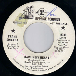 FRANK SINATRA , RAIN IN MY HEART / STAR! - PROMO PRESSING