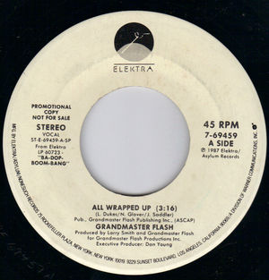 GRANDMASTER FLASH, ALL WRAPPED UP / PROMO PRESSING