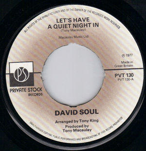 DAVID SOUL, LET'S HAVE A QUIET NIGHT IN / MARY'S FANCY
