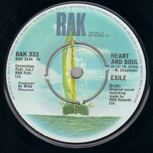 EXILE, HEART AND SOUL / YOUR LOVE IS EVERYTHING (looks unplayed)