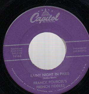 FRANCK POURCELS FRENCH FIDDLES , RAINY NIGHT IN PARIS / ONLY YOU 