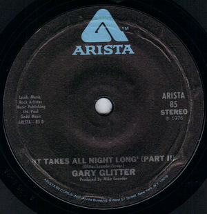 GARY GLITTER, IT TAKES ALL NIGHT LONG (PART 1) / PART 2 