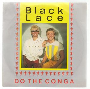 BLACK LACE , DO THE CONGA / HEY HEY COPENHAGEN (paper labels)