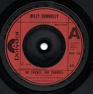BILLY CONNOLLY, NO CHANCE (NO CHARGE) / IT'S NO GOTTA NAME