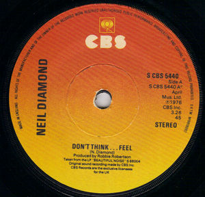 NEIL DIAMOND, DON'T THINK FEEL / SIGNS