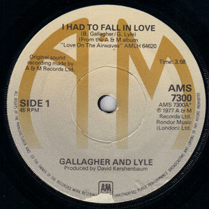 GALLAGHER & LYLE, I HAD TO FALL IN LOVE / HEAD TALK