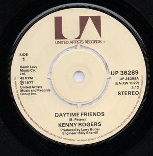 KENNY ROGERS, DAYTIME FRIENDS / WE DON'T MAKE LOVE ANYMORE