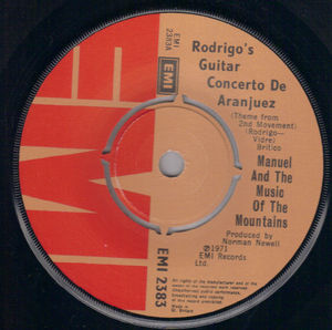 MANUEL and the MUSIC OF THE MOUNTAINS, RODRIGOS GUITAR CONCERTO DE ARANJUEZ / MIRAGE (looks unplayed)