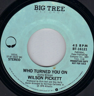 WILSON PICKETT , WHO TURNED YOU ON / MONO VERSION - PROMO