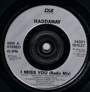 HADDAWAY, I MISS YOU / ALBUM MIX