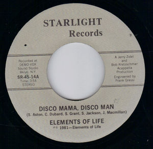 ELEMENTS OF LIFE, DISCO MAMA DISCO MAN / IN A FAIRY TALE