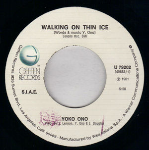 YOKO ONO, WALKING ON THIN ICE / IT HAPPENED