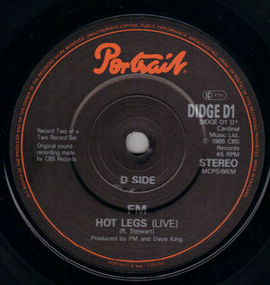 FM , HOT LEGS (LIVE) / ADDICTED TO LOVE (LIVE)