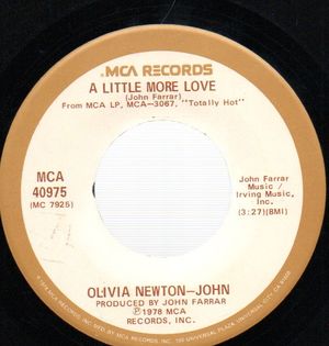 OLIVIA NEWTON-JOHN, A LITTLE MORE LOVE / BORROWED TIME