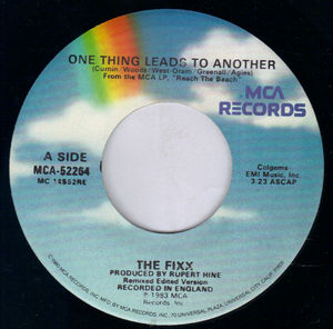 FIXX, ONE THING LEADS TO ANOTHER / OPINIONS